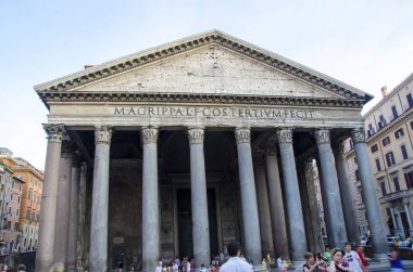 Rome, İtalya - 12 Temmuz 2013. Pantheon detay
