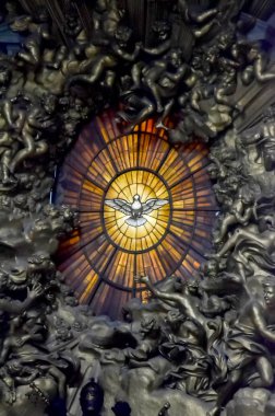 Rome, İtalya - 12 Temmuz 2013. Vatikan Şehri, Saint Peter's Church,