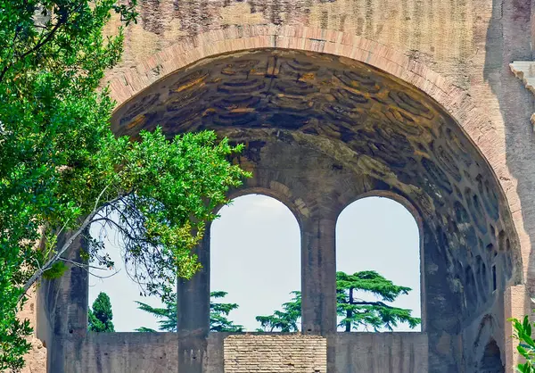 ROMA - 12 LUGLIO 2013. Il Foro Romano, dettaglio delle rovine — Foto Stock