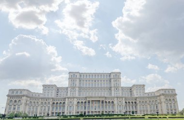 Bucharest, Romanya - 25 Mayıs 2014: Halk evi. Casa Poporului