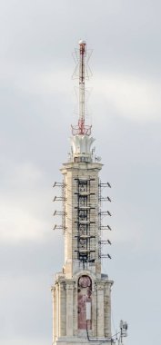 Bucharest, Romanya - 25 Mayıs 2014: Medya basın evi (Casa Presei Libere). En iyi detay.