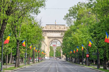 Arch Triumph (Arcul de Triumf) Bükreş Romanya