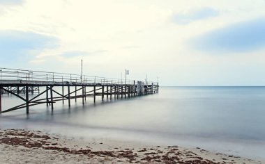 Golden sands, güneş ile Karadeniz kıyı Albena, Bulgaristan