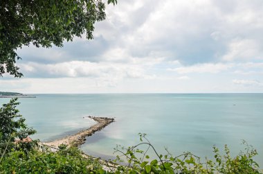 Karadeniz mavi su görünümü Hills Balcik, Bulgaristan
