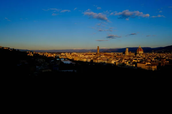 Piazzale Michelangelo Floransa'dan Şafağı, manzara