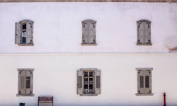 stock image Vintage facade of old building in Old Tel Avive, Israel