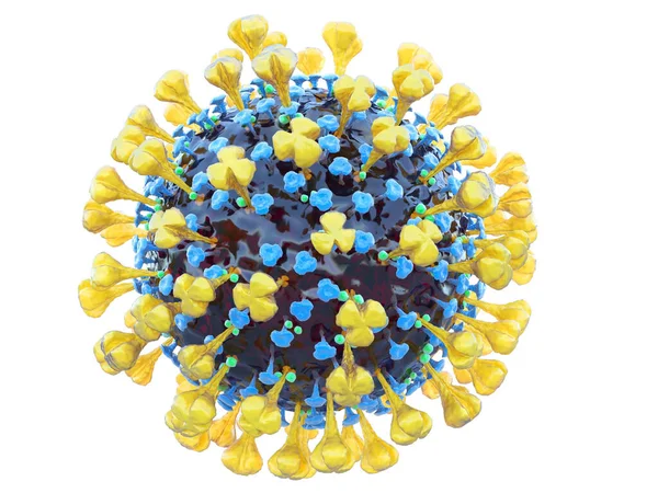 Коронавирус Cowid-19 вырезан на белом фоне — стоковое фото