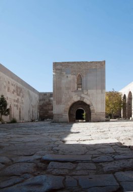 Sultanhani Kervansaray, Aksaray, Türkiye. İpek yolu. Avlu.