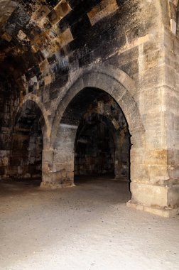 Sultanhani Kervansaray, Aksaray, Türkiye. İpek yolu. Ana Salon.