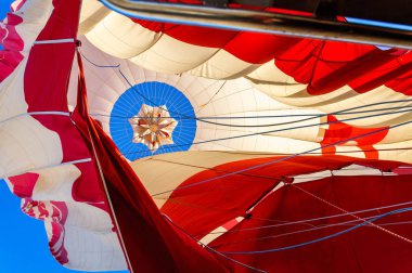 sıcak hava balonu. laf ebesi ve brülörler