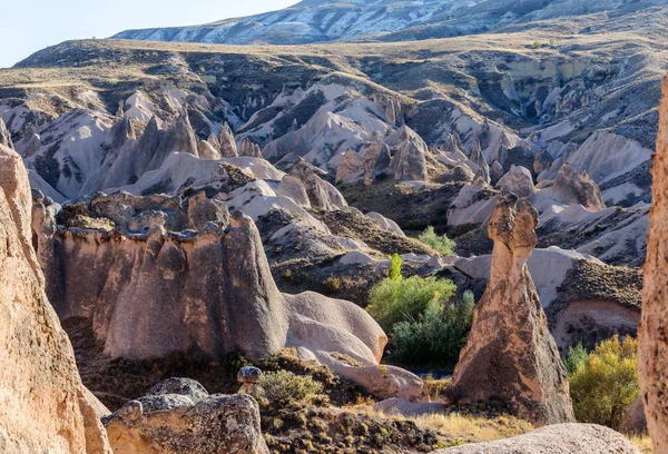 Táj természeti rock formáció képzelet vagy a Devrent-völgyben, Cappadocia, Göreme, Törökország. — Stock Fotó