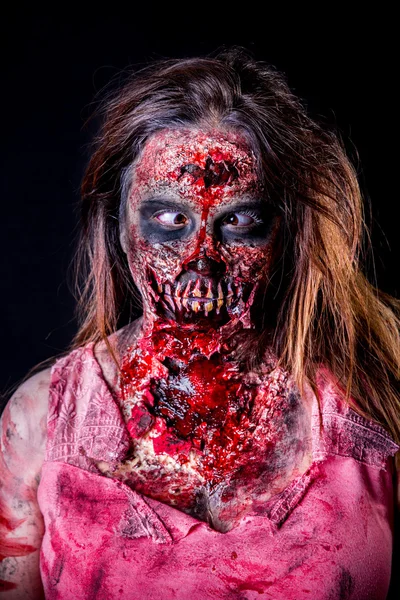 Schele Zombie meisje — Stockfoto