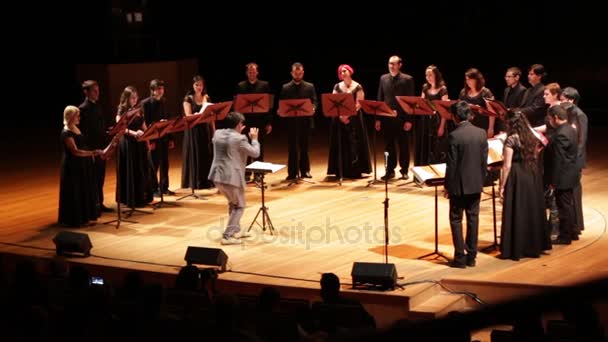 Grupa chóru w Buenos Aires — Wideo stockowe