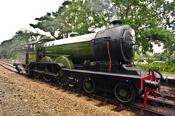 Steam locomotive in England — Stock Photo, Image