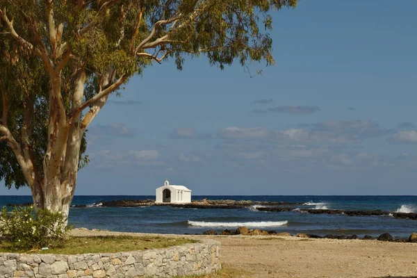 Agios Nikolaos fishermen's chapel — Zdjęcie stockowe