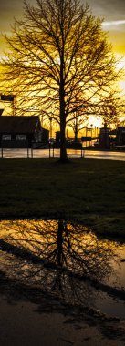 Eski limanda günbatımı. 