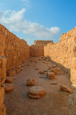 Masada Kalesi harabeleri, İsrail