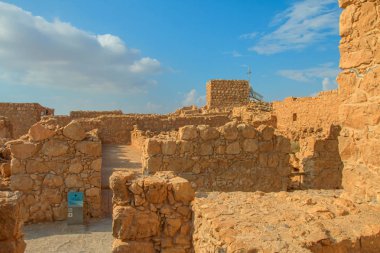 Masada Kalesi harabeleri, İsrail