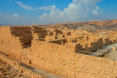 Masada Kalesi harabeleri, İsrail
