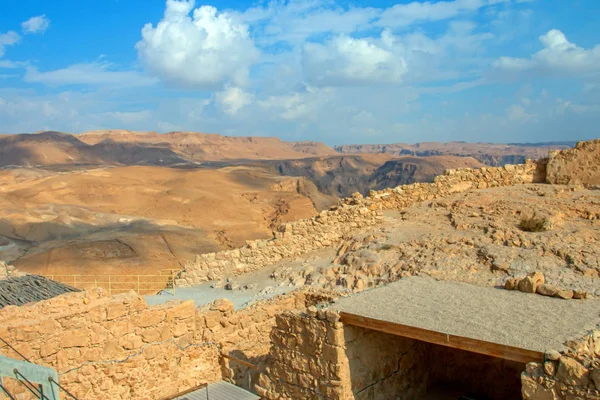 Ruiny twierdzy Masada, Izrael — Zdjęcie stockowe