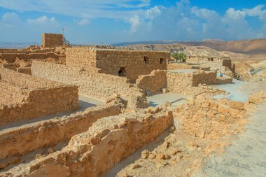 Masada Kalesi harabeleri, İsrail