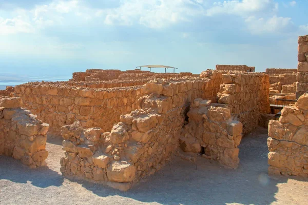 Ruinas de la fortaleza de Masada, Israel — Foto de Stock