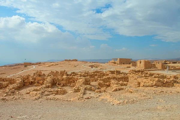 Ruinas de la fortaleza de Masada, Israel — Foto de Stock