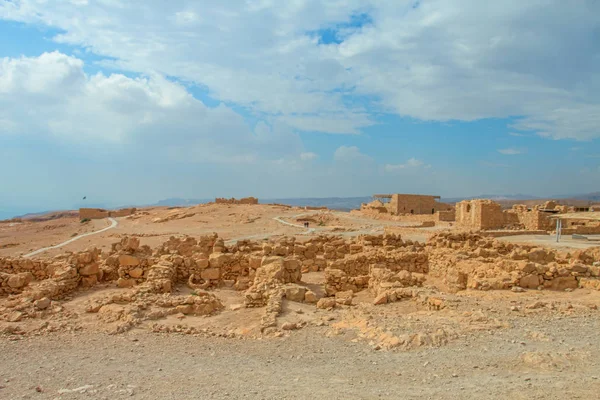 Ruiny twierdzy Masada, Izrael — Zdjęcie stockowe