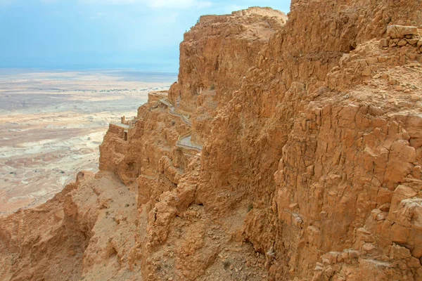 Ruiny twierdzy Masada, Izrael — Zdjęcie stockowe