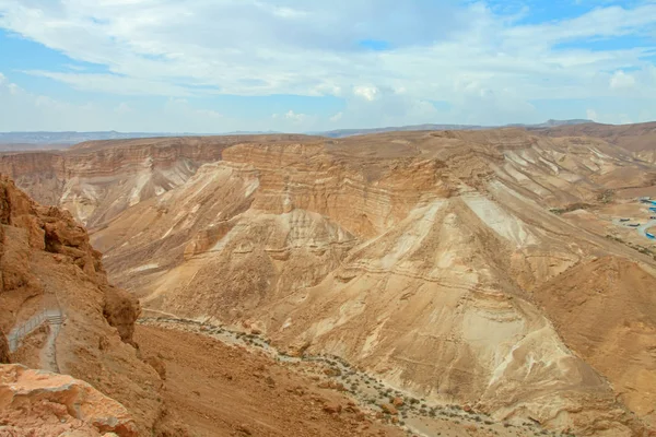 Widok z twierdzy masada, Izrael — Zdjęcie stockowe