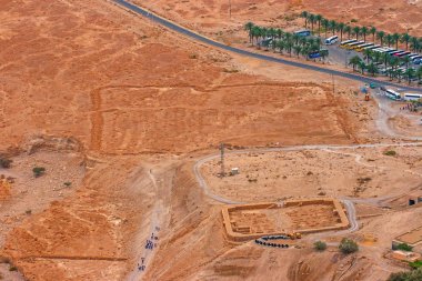 Masada Kalesi harabeleri, İsrail