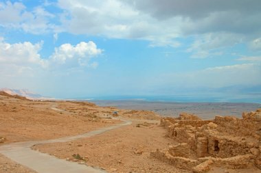 Masada Kalesi harabeleri, İsrail