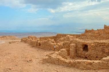Masada Kalesi harabeleri, İsrail