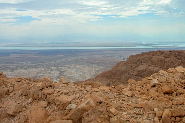 Ruiny twierdzy Masada, Izrael — Zdjęcie stockowe