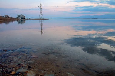 Şafak yansıma Dead Sea