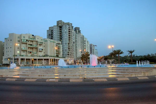 Fountains evening light — Stock Photo, Image