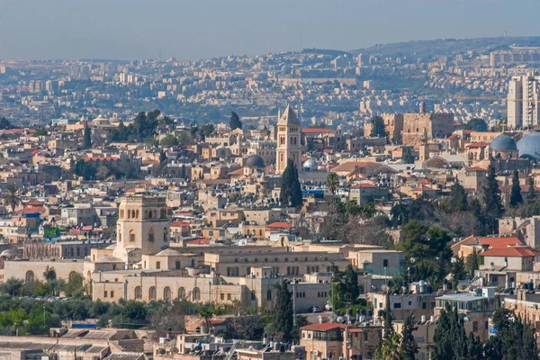 Иерусалим, Израиль, вид на город — стоковое фото