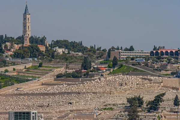 Jeruzsálem, Izrael, kilátással a városra — Stock Fotó