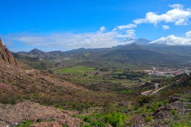 Tenerife dağlık manzara