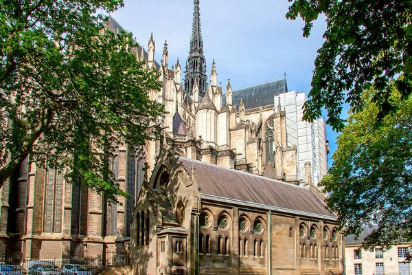 Cattedrale di Amiens. Architettura gotica francese — Foto Stock