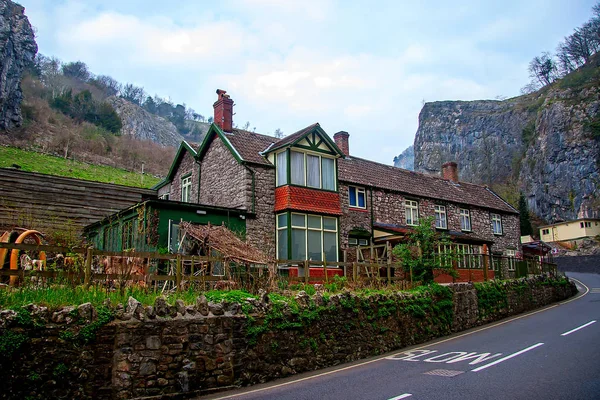 Cheddar village, Somerset, Reino Unido — Fotografia de Stock