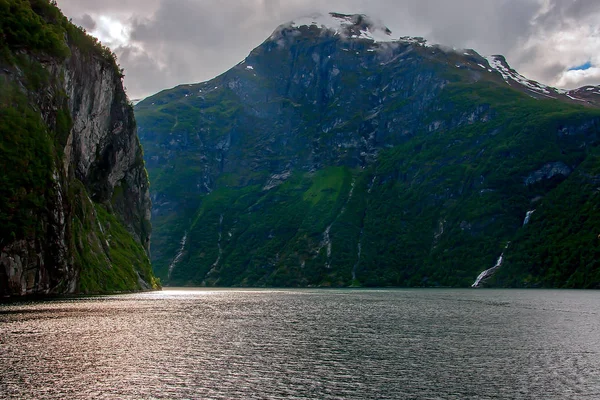 Geiranger fjord，挪威 — 图库照片