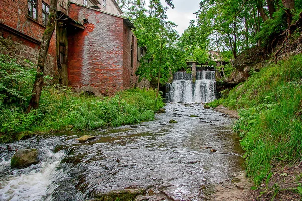Aleksupite waterfall in Kuldiga — Stock Photo, Image