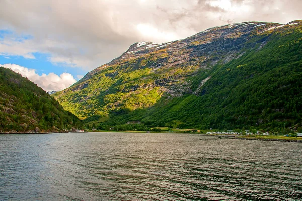 Geiranger fjord，挪威 — 图库照片