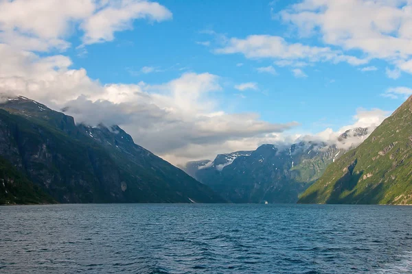 Geiranger fjord，挪威 — 图库照片