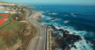 Valparaiso'nın Aereal görünümü, Şili