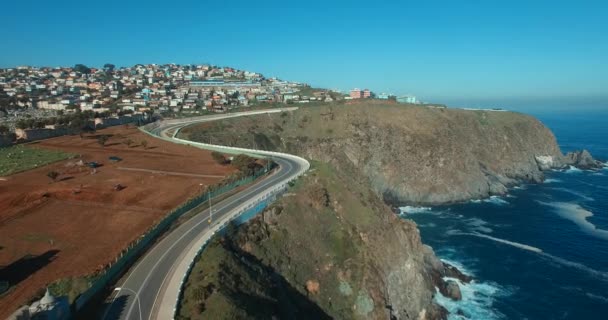 Valparaiso 's aereal view, chili — Stockvideo