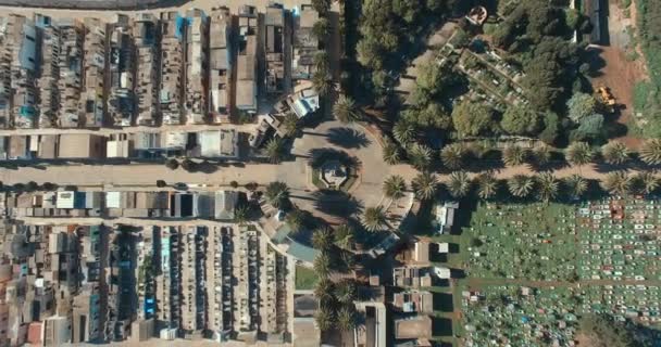 Cementerio desde arriba — Vídeos de Stock