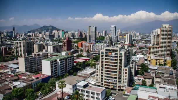 Timelapse van het centrum van Santiago de — Stockvideo