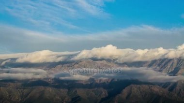 Belgili tanımlık Andes dağ, Timelapse 4k
